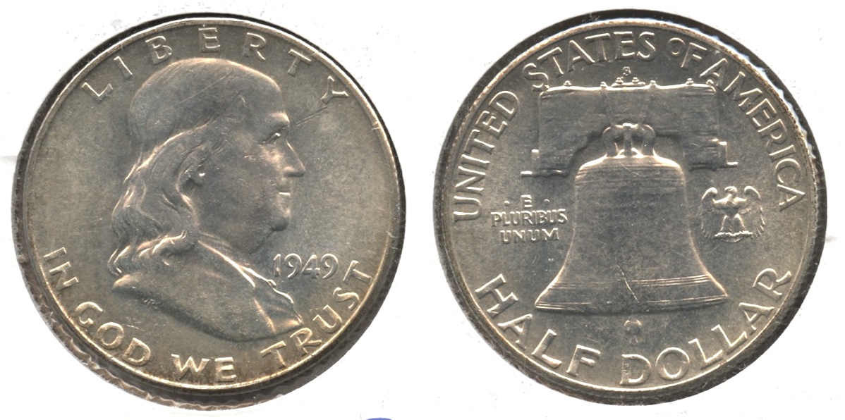1949-S Franklin Half Dollar MS-60 #a