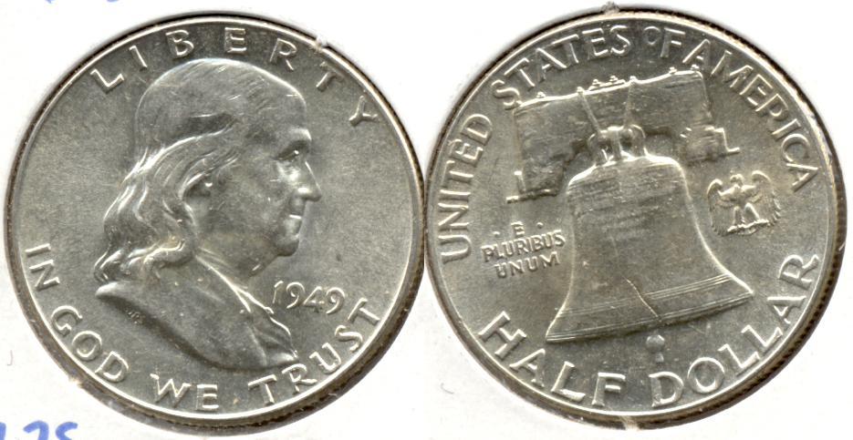 1949 Franklin Half Dollar AU-50 ae