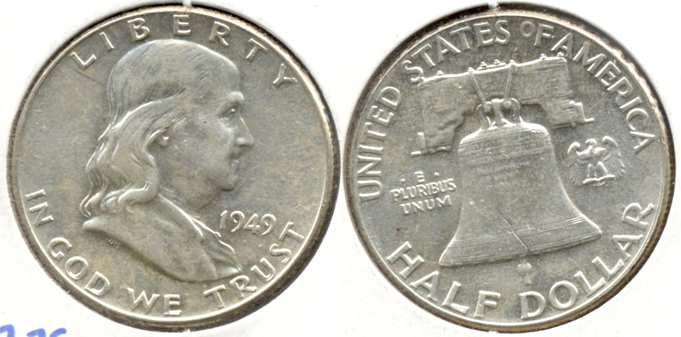 1949 Franklin Half Dollar AU-50 ag