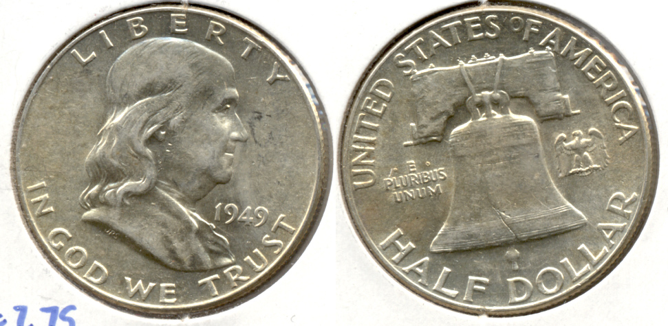 1949 Franklin Half Dollar AU-50 ai