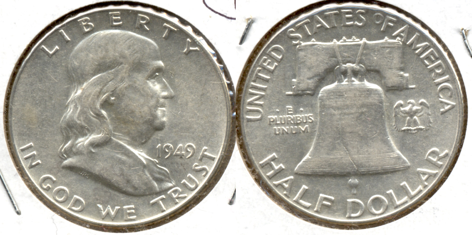 1949 Franklin Half Dollar AU-50 al