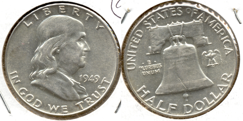 1949 Franklin Half Dollar AU-50 am