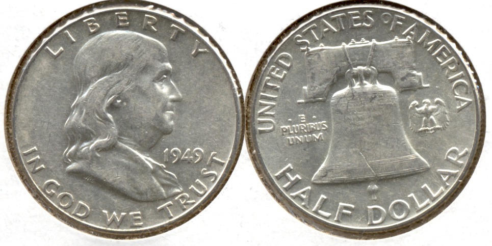 1949 Franklin Half Dollar AU-50 au