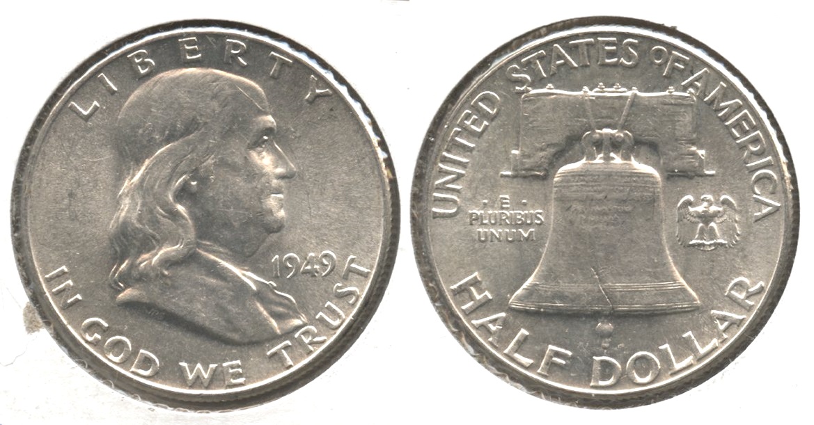 1949 Franklin Half Dollar AU-50 #ay