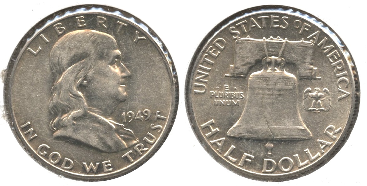 1949 Franklin Half Dollar AU-50 #az