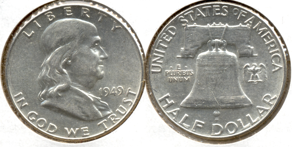 1949 Franklin Half Dollar AU-55 z