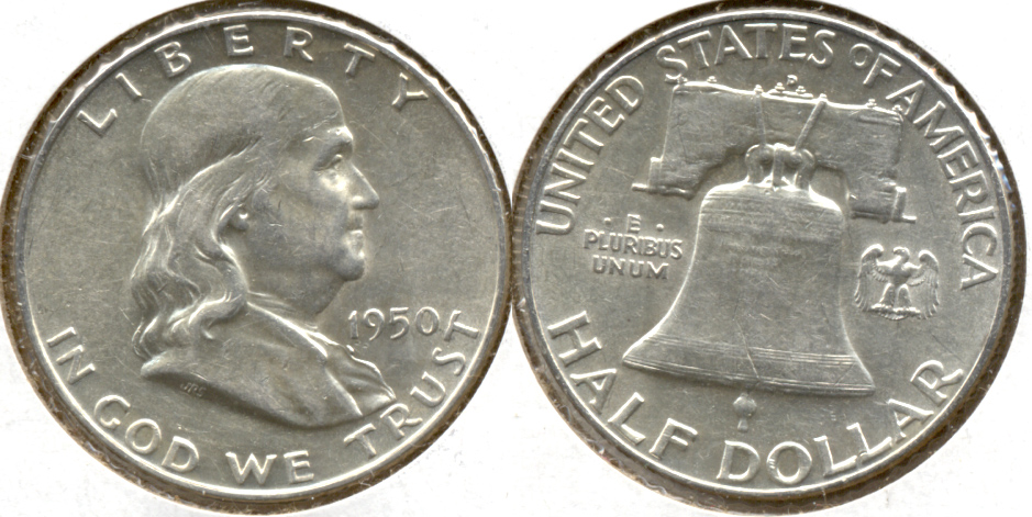 1950-D Franklin Half Dollar AU-50 n