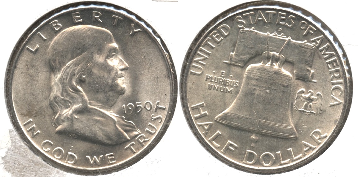 1950-D Franklin Half Dollar MS-60 #c