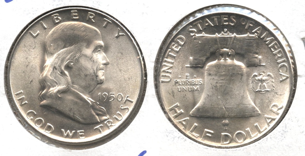 1950-D Franklin Half Dollar MS-63 #f