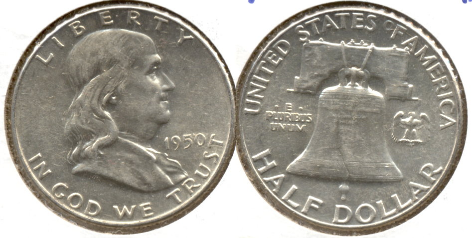 1950 Franklin Half Dollar AU-50 aa