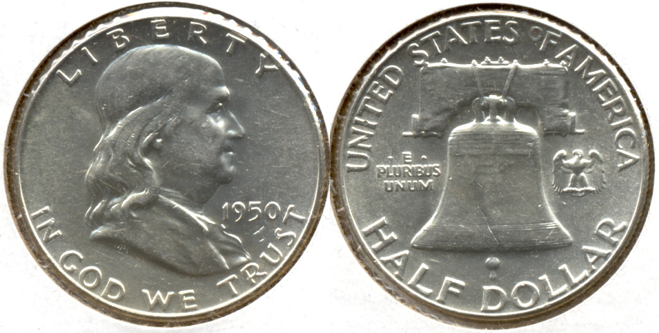 1950 Franklin Half Dollar AU-50 ah