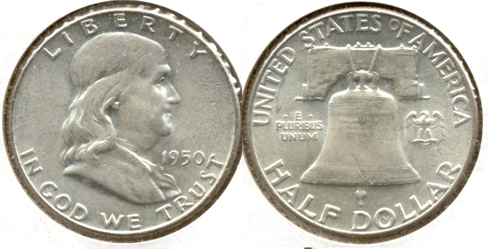 1950 Franklin Half Dollar AU-50 z