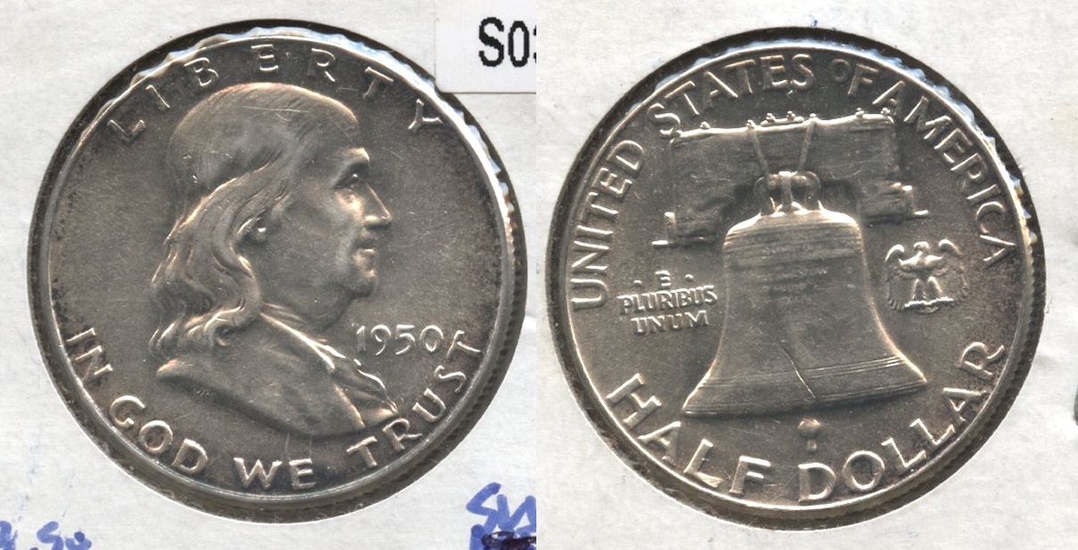 1950 Franklin Half Dollar AU-55 #ad