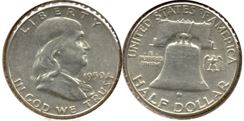 1950 Franklin Half Dollar AU-55 i