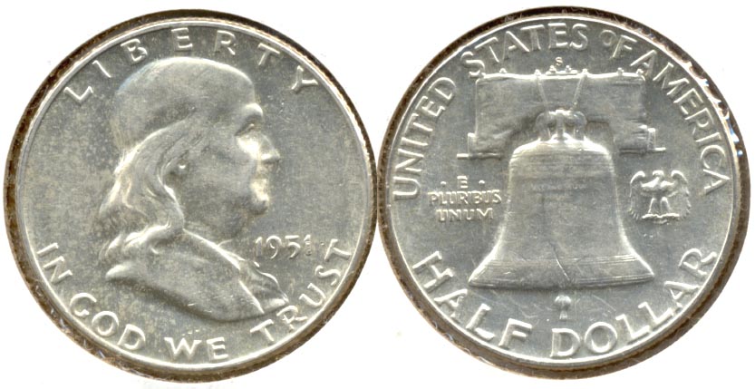 1951-S Franklin Half Dollar AU-50 ag