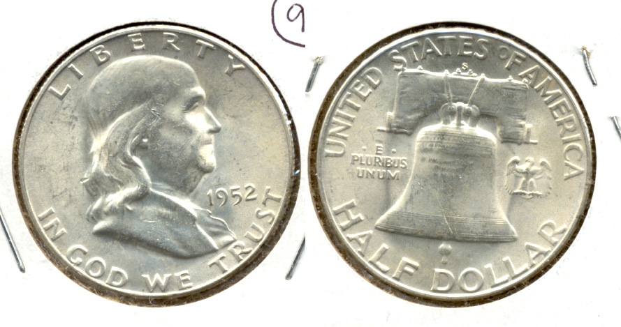 1952-S Franklin Half Dollar MS-60 a