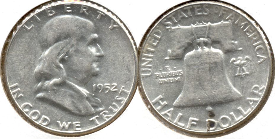 1952 Franklin Half Dollar AU-50 e