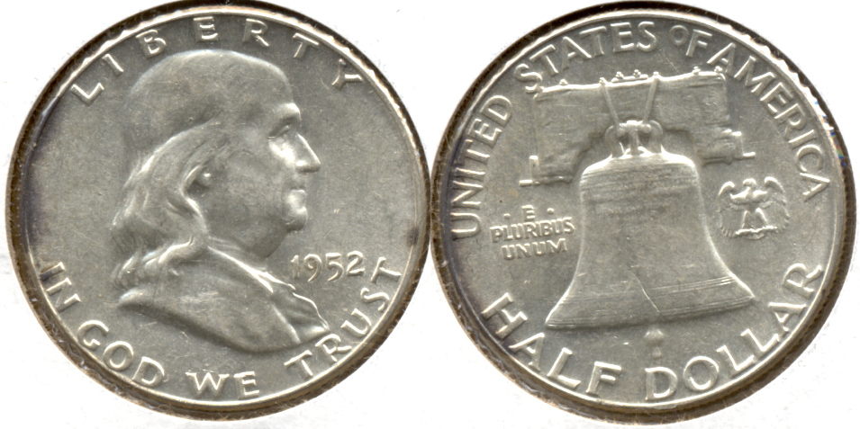 1952 Franklin Half Dollar AU-50 g