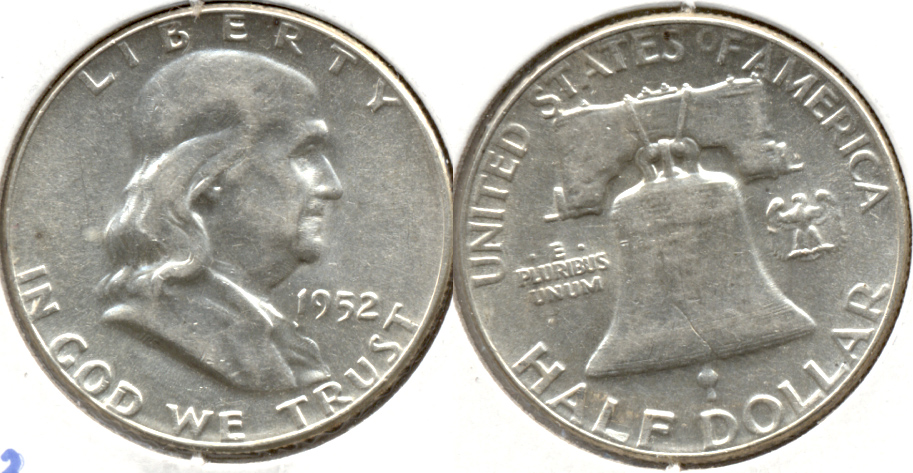 1952 Franklin Half Dollar AU-50 h