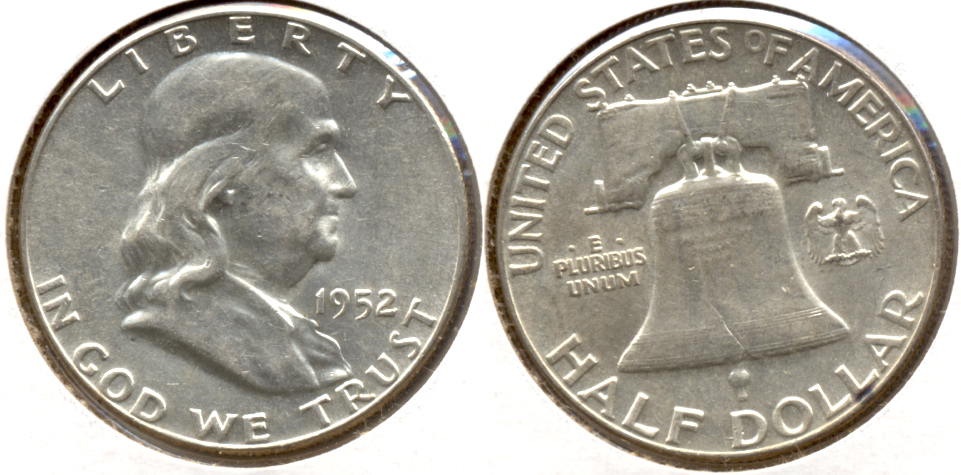 1952 Franklin Half Dollar AU-50 j