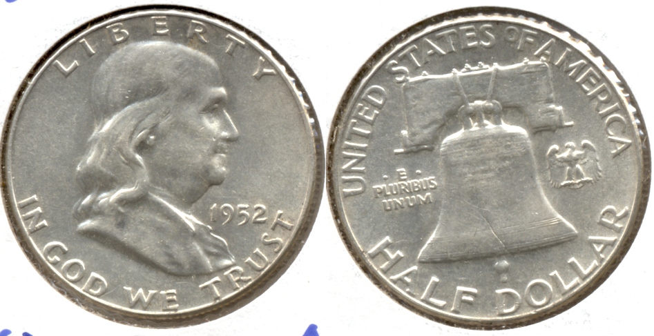 1952 Franklin Half Dollar AU-50 o