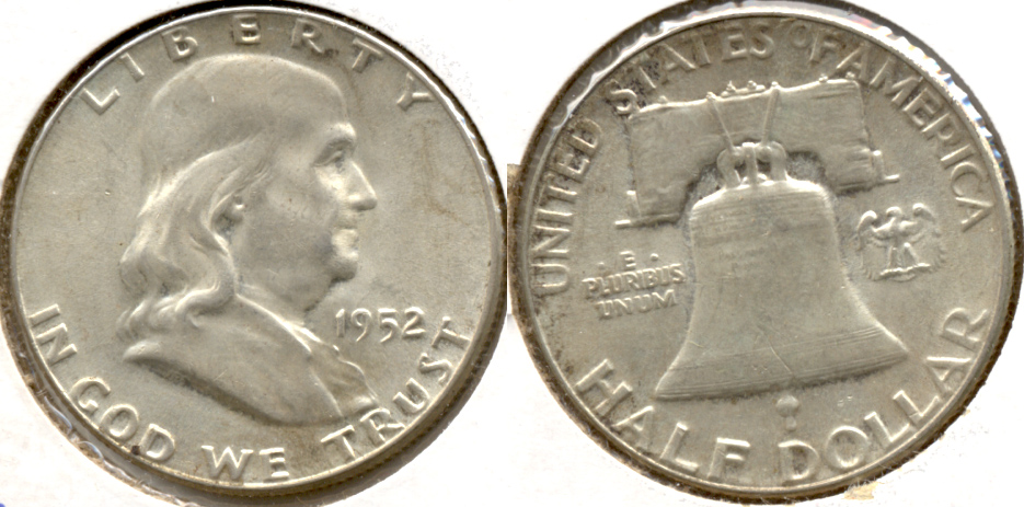 1952 Franklin Half Dollar AU-55 c