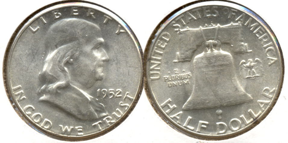 1952 Franklin Half Dollar AU-55 j
