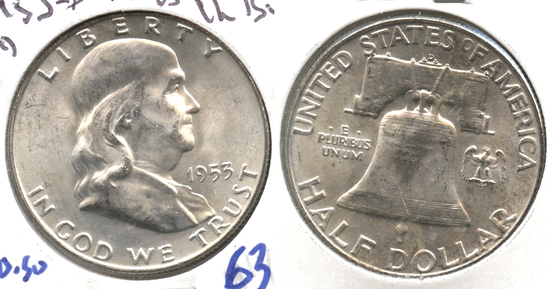 1953-D Franklin Half Dollar MS-63 #a
