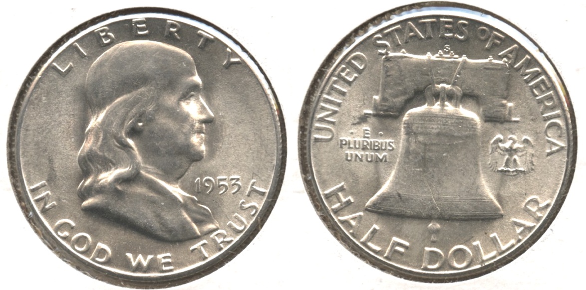1953-S Franklin Half Dollar AU-55 #c