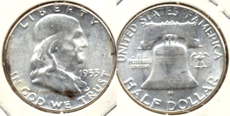 1953 Franklin Half Dollar MS-60 c