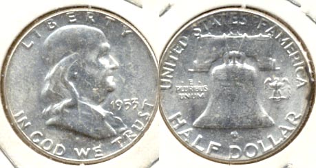 1953 Franklin Half Dollar MS-60 g