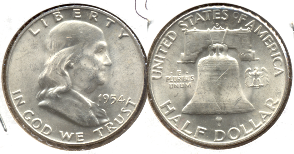 1954-D Franklin Half Dollar MS-60 a