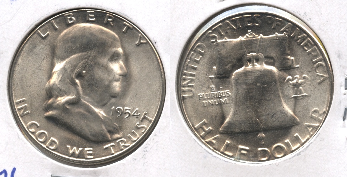 1954-S Franklin Half Dollar MS-64 #b