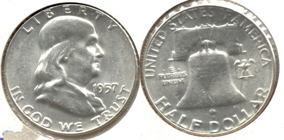 1957 Franklin Half Dollar MS-63 a