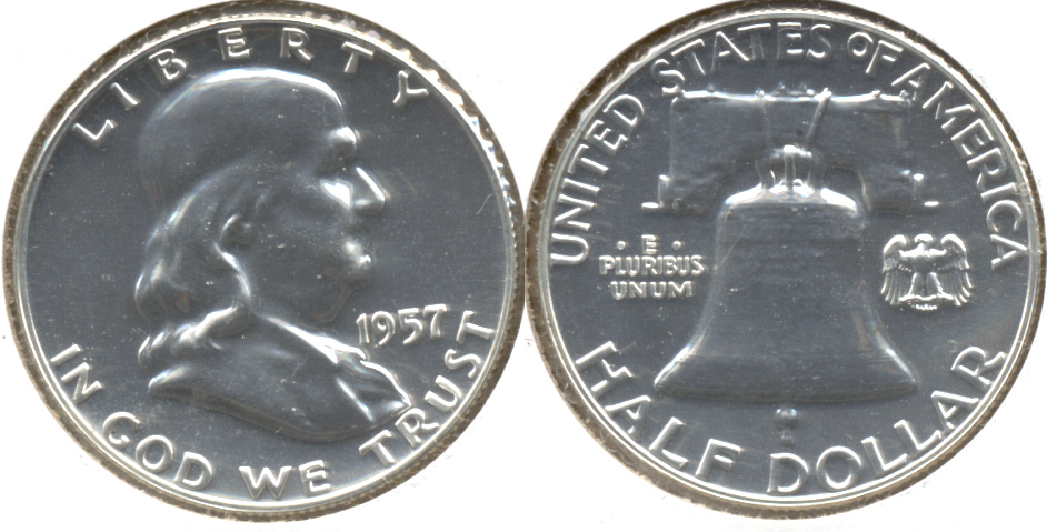 1957 Franklin Half Dollar Proof-65
