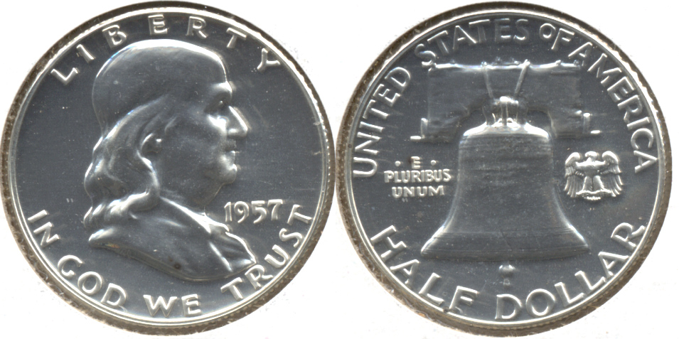 1957 Franklin Half Dollar Proof-65 b