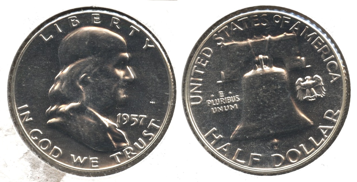 1957 Franklin Half Dollar Proof-65 #l