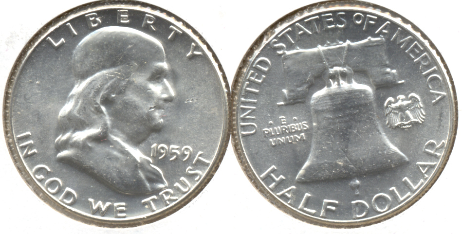 1959 Franklin Half Dollar MS-63 b