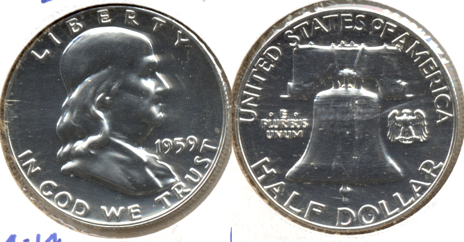 1958 Franklin Half Dollar Proof-65 a