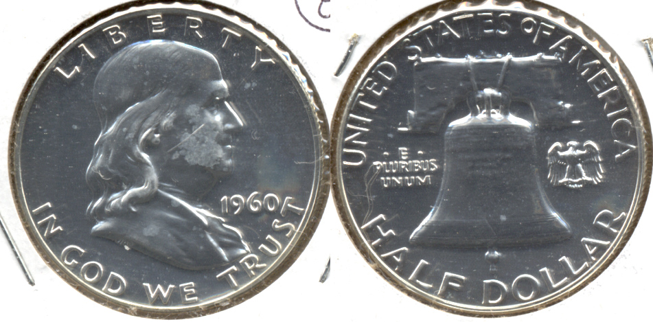 1960 Franklin Half Dollar Proof-63