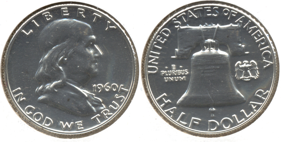 1960 Franklin Half Dollar Proof-63 a