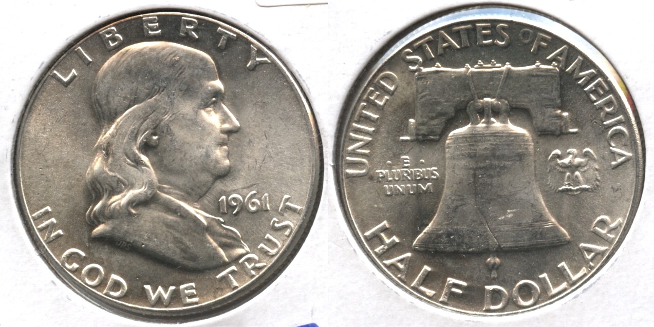 1961 Franklin Half Dollar MS-60