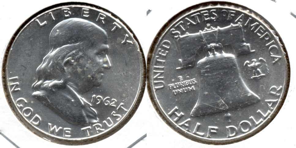 1962-D Franklin Half Dollar MS-60 j