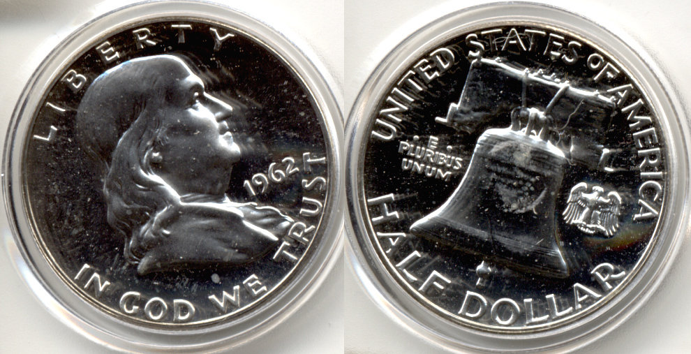 1962 Franklin Half Dollar Proof-63