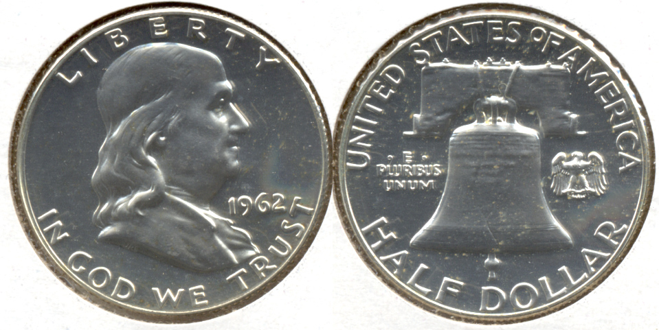 1962 Franklin Half Dollar Proof-63 e