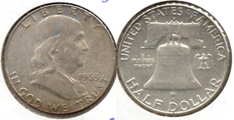 1963-D Franklin Half Dollar MS-63