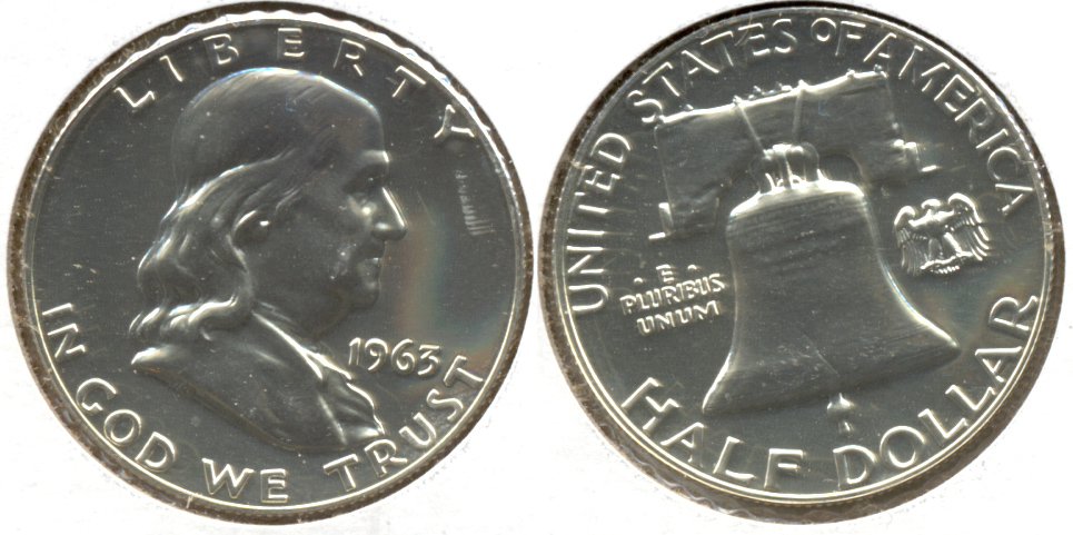 1963 Franklin Half Dollar Proof-60 d