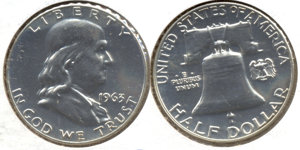 1963 Franklin Half Dollar Proof-63 d