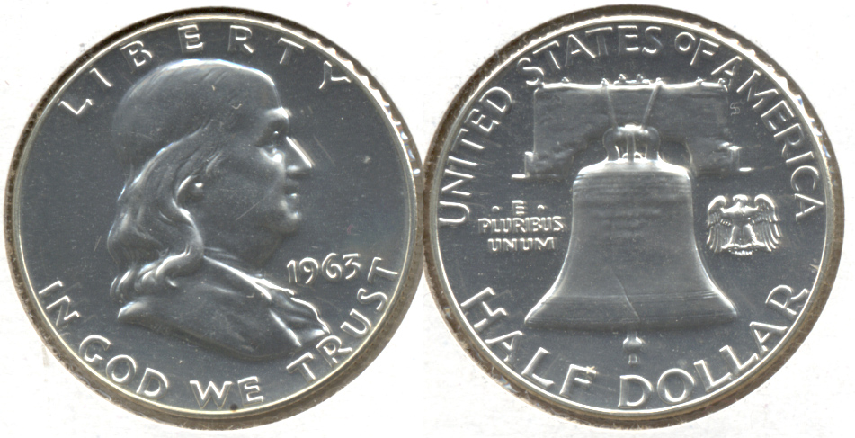 1963 Franklin Half Dollar Proof-65 c