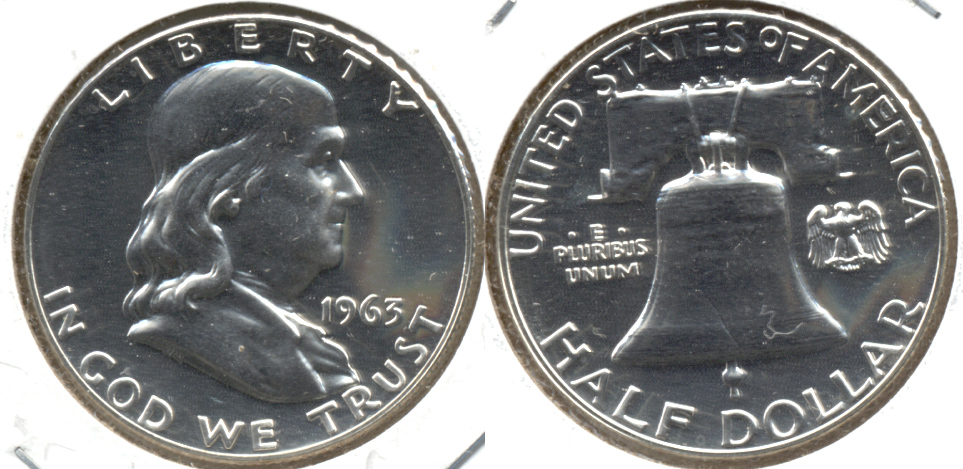 1963 Franklin Half Dollar Proof-65 e